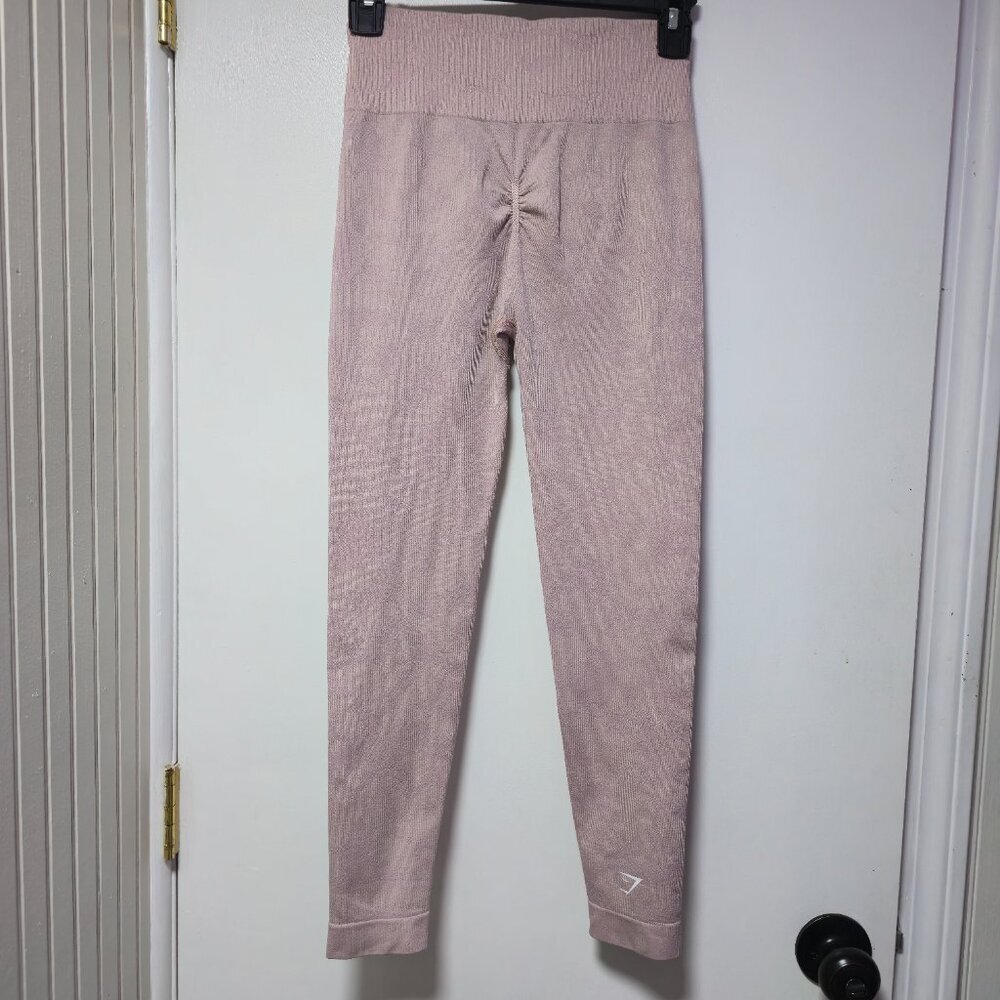Light Pink Gymshark Workout Leggings - Medium - Worn - Picture 4 of 4